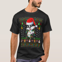 Badger Christmas Lights Funny Santa Ugly Sweaters 