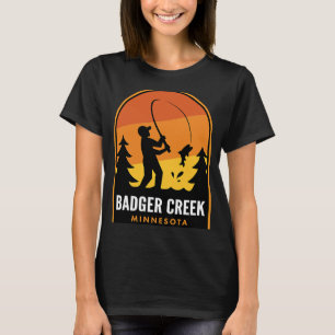 Badger Creek Minnesota Fishing T-Shirt