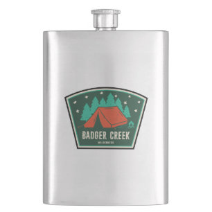 Badger Creek Wilderness Oregon Camping Hip Flask