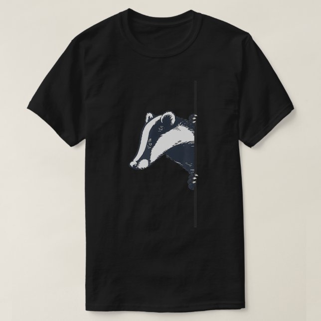 Badger  Cute Badger  T-Shirt (Design Front)