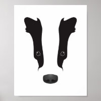 Badger Face Silhouette