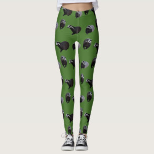 Badger Frenzy Leggings (Green)
