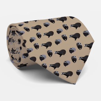 Badger Frenzy Tie Double Sided Print (Beige)