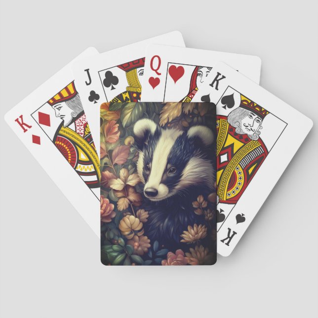 Badger in the Bush 2 Classic Playing Cards (Back)