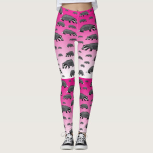 Badger Leggings Pink Fade