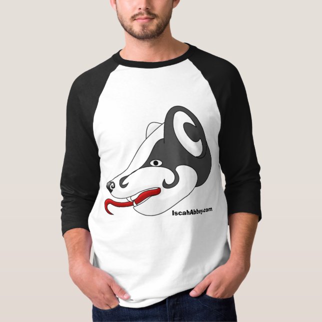 Badger Logo, IscahAbbey.com T-Shirt (Front)