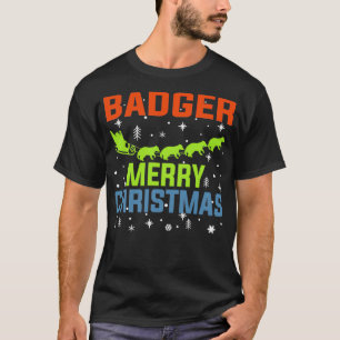 Badger Merry Christmas Gifts Ugly Sweater