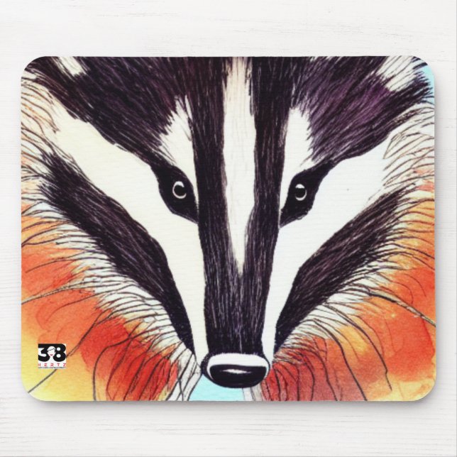 Badger Mouse Mat (Front)