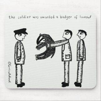 Badger of Honour Mouse Mat