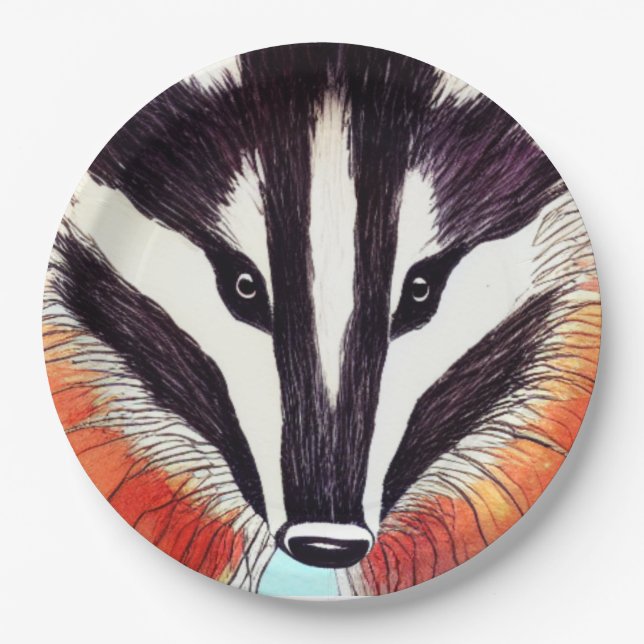 Badger Paper Plate (Front)