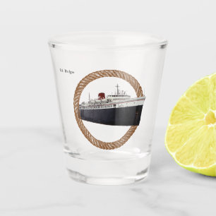 Badger rope shot glass