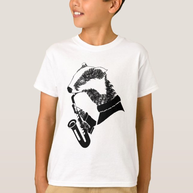Badger Saxophone T-Shirt (Front)