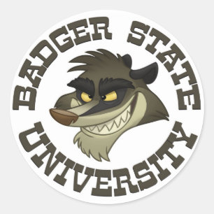 “Badger State University” Stickers