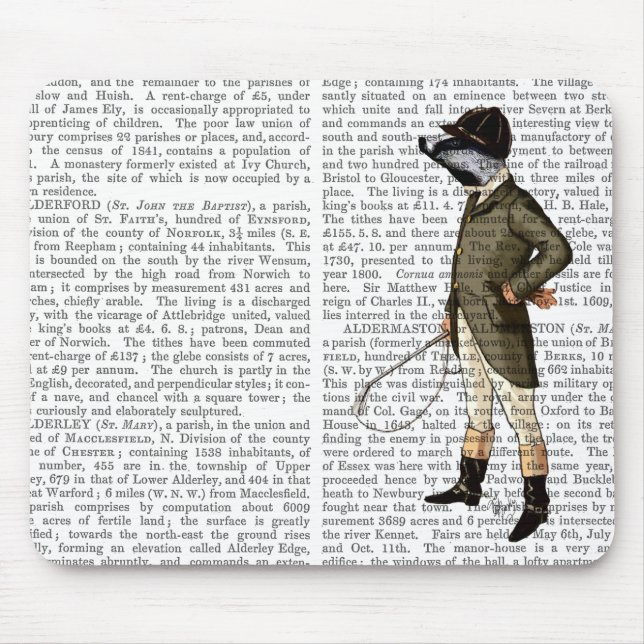 Badger The Rider Full Mouse Mat (Front)