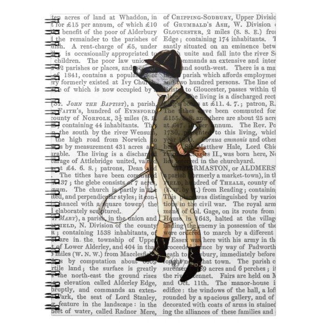 Badger The Rider Full Notebook (Front)