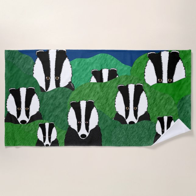 Badgers Beach Towel (Front)