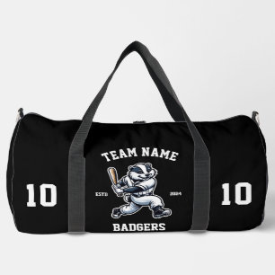 Badgers "Customisable" Baseball Duffle Bag
