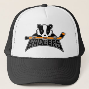 Badgers Logo - Dark Outline Trucker Hat