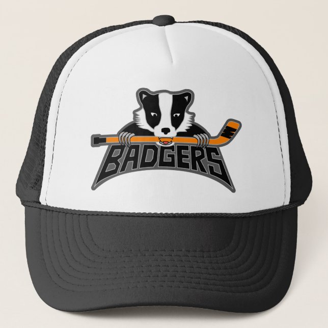 Badgers Logo - Dark Outline Trucker Hat (Front)