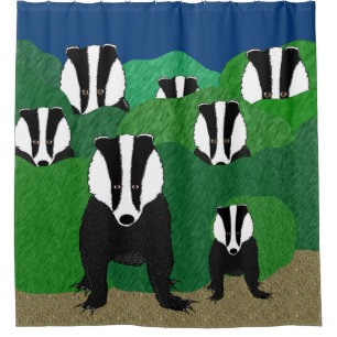 Badgers Shower Curtain