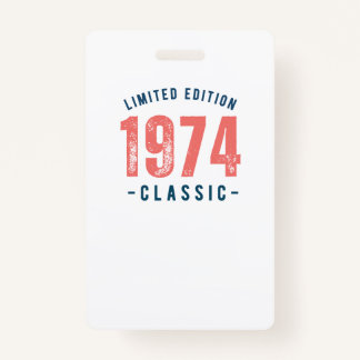 Badges 1974 ID badge