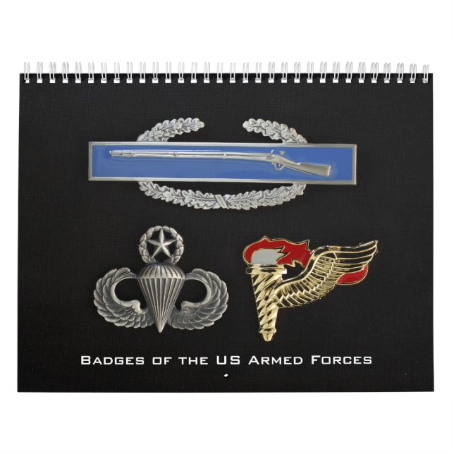 Badges of the US Armed Forces Calendar (Cover)