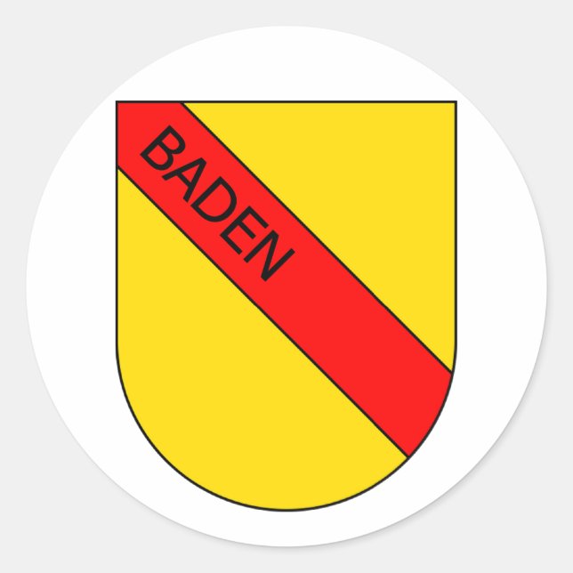 Badian Coat of Arms Classic Round Sticker (Front)