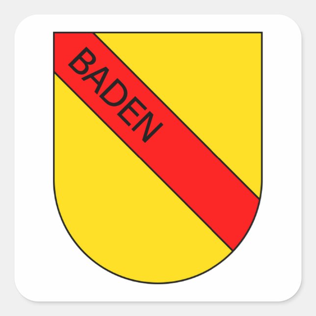 Badian Coat of Arms Square Sticker (Front)