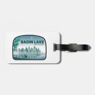 Badin Lake North Carolina Deer Luggage Tag