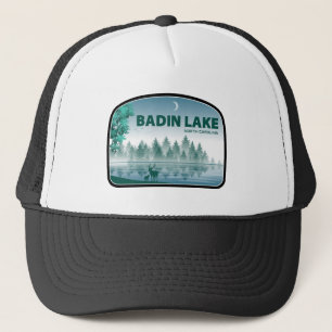 Badin Lake North Carolina Deer Trucker Hat