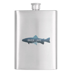 Badin Lake North Carolina Fish Hip Flask