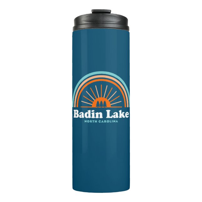 Badin Lake North Carolina Rainbow Thermal Tumbler (Front)