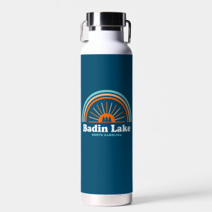 Badin Lake North Carolina Rainbow Water Bottle