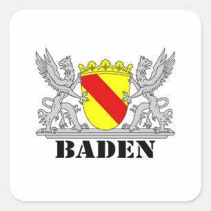 Badischer Greif coats of arms in Baden Square Sticker
