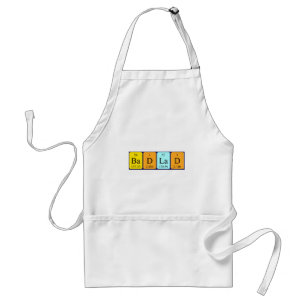 BadLad periodic table phrase apron