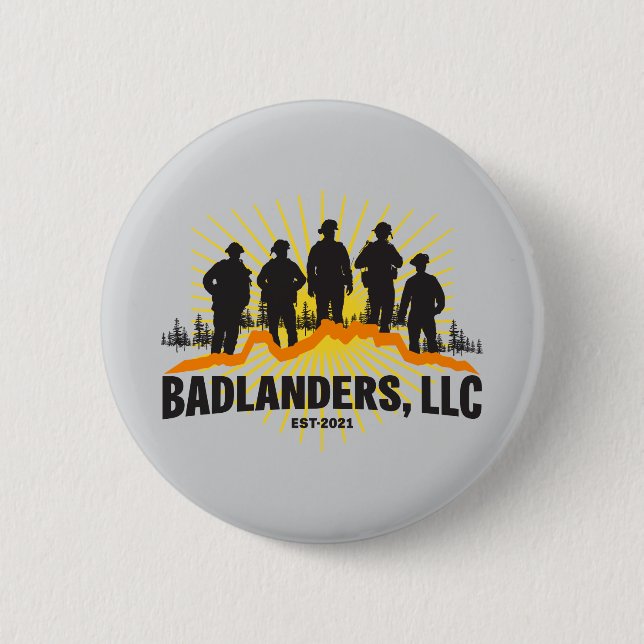 Badlanders LLC Button (Front)