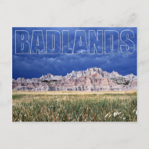 Badlands and Prairie South Dakota Postcard