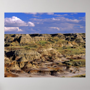 Badlands at Dinosaur Provincial Park in Alberta, 2 Poster