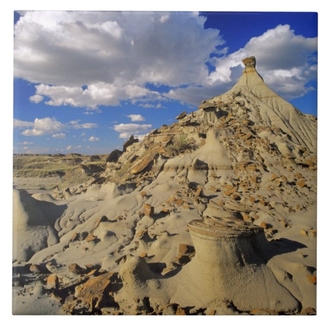 Badlands at Dinosaur Provincial Park in Alberta, 3 Tile (Front)