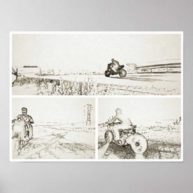 Badlands Biker Poster (Front)