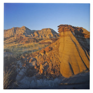 Badlands formations at Dinosaur Provincial Park 3 Tile