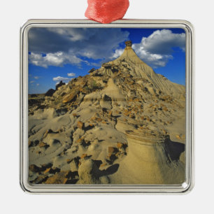 Badlands formations at Dinosaur Provincial Park 5 Metal Tree Decoration