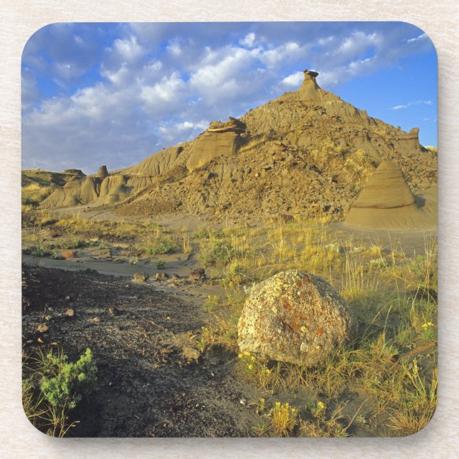 Badlands formations at Dinosaur Provincial Park Coaster (Front)