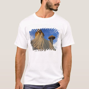 Badlands formations at Makoshika State Park in T-Shirt
