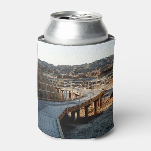 Badlands National Park Boardwalk Can Cooler (Can Front)