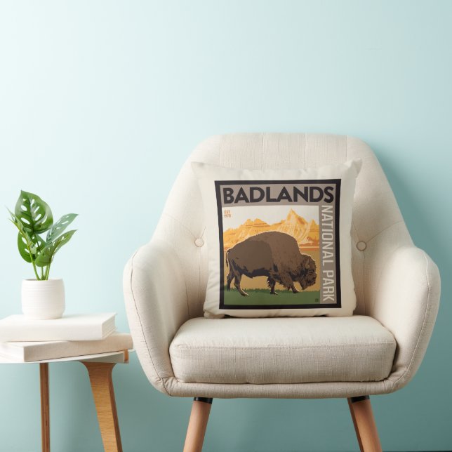 Badlands National Park | Buffalo Cushion (Chair)