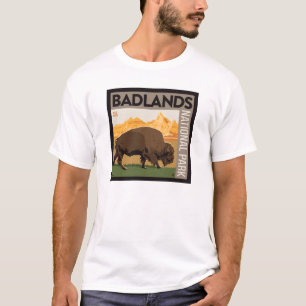 Badlands National Park   Buffalo T-Shirt
