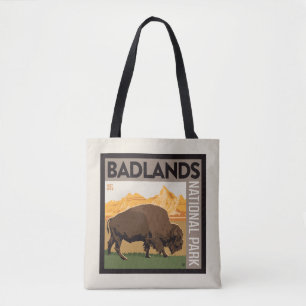 Badlands National Park   Buffalo Tote Bag
