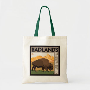 Badlands National Park   Buffalo Tote Bag