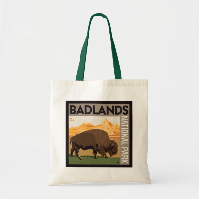 Badlands National Park | Buffalo Tote Bag (Front)